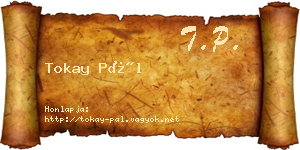 Tokay Pál névjegykártya